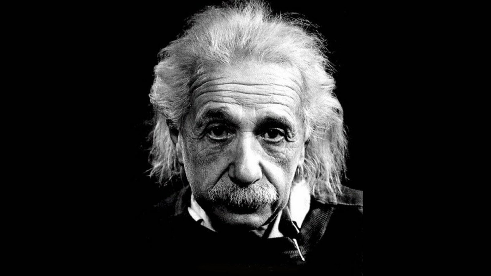 Albert Einstein b+w photo